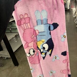 Cartoon Character Pink Throw Blanket